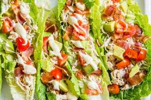 BLT Chicken Lettuce Wrap by Elite Training Facility