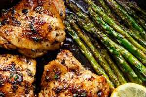 Lemon Thyme Chicken with Asparagus by Elite Training Facility