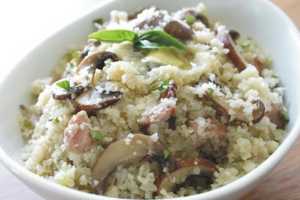 Mushroom and Chicken Cauliflower Risotto by Elite Training Facility
