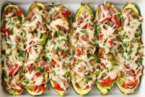 Philly Cheese Steak Zucchini by Elite Training Facility