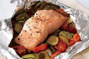 Steamed Salmon and Veggies by Elite Training Facility